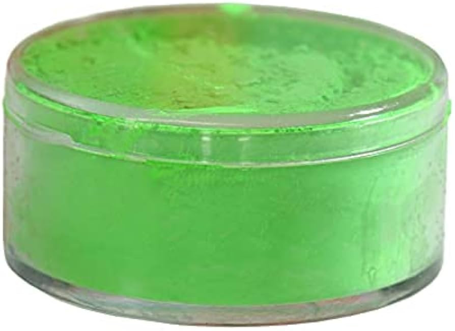 Rolkem Lumo UV-Fluorescent Powder Food Color, 10-Milliliter-Volume Stellar Green | Amazon (US)