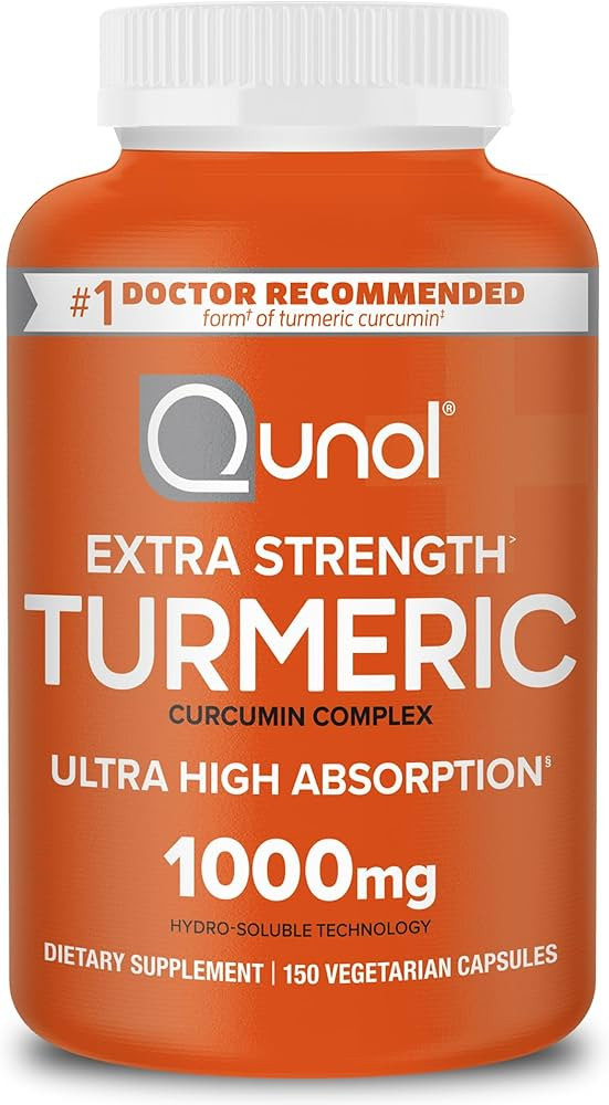 Qunol Turmeric Curcumin Supplement, 1000mg with Ultra High Absorption, for Joint Support, Extra S... | Amazon (US)