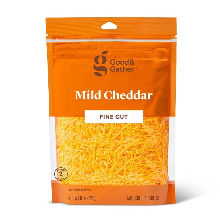 Finely Shredded Mild Cheddar Cheese - 8oz - Good & Gather™ | Target