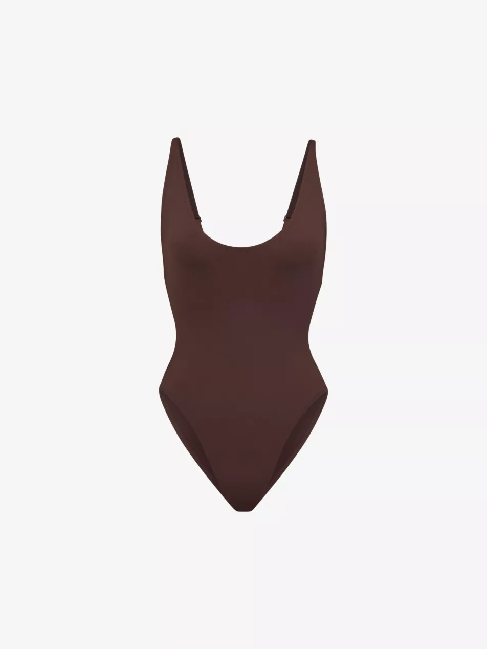 Signature Swim snake-print stretch recycled-nylon swimsuit | Selfridges