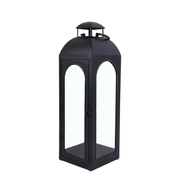 Better Homes & Gardens Metal Candle Holder Lantern, Black, Large - Walmart.com | Walmart (US)