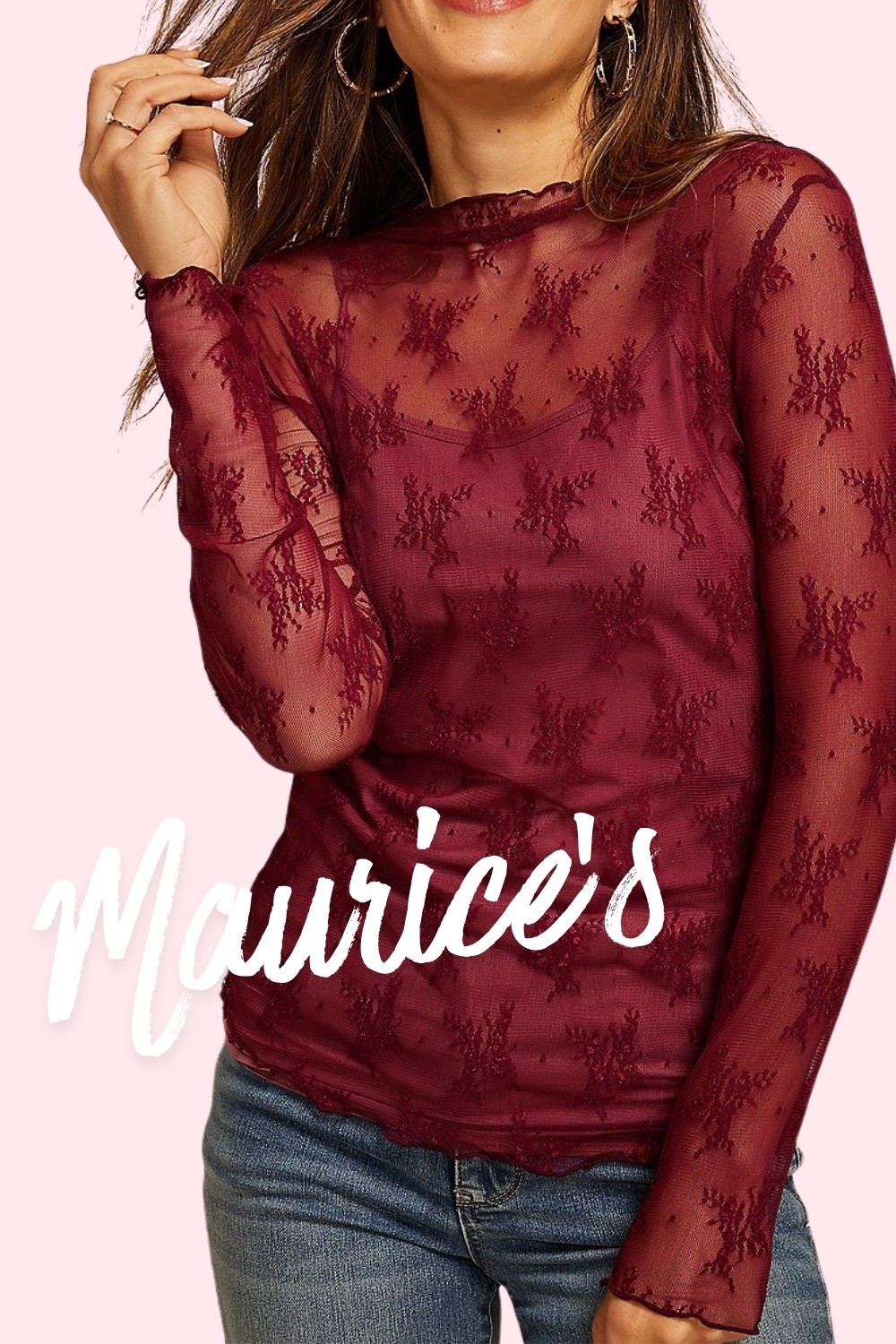 Maurice’s Lace Layering Shirt 

#fallfavorites #LTKbacktoschool #fallfashion #vacationdresses #resortdresses #resortwear #resortfashion #summerfashion #summerstyle #LTKseasonal #rustichomedecor #liketkit #highheels #Itkhome #Itkgifts #Itkgiftguides #springtops #summertops #Itksalealert
#LTKRefresh #fedorahats #bodycondresses #sweaterdresses #bodysuits #miniskirts #midiskirts #longskirts #minidresses #mididresses #shortskirts #shortdresses #maxiskirts #maxidresses #watches #backpacks #camis #croppedcamis #croppedtops #highwaistedshorts #highwaistedskirts #momjeans #momshorts #capris #overalls #overallshorts #distressesshorts #distressedieans #whiteshorts #contemporary #leggings #blackleggings #bralettes #lacebralettes #clutches #crossbodybags #competition #beachbag #halloweendecor #totebag #luggage #carryon #blazers #airpodcase #iphonecase #shacket #jacket #sale #under50 #under100 #under40 #workwear #ootd #bohochic #bohodecor #bohofashion #bohemian #contemporarystyle #modern #bohohome #modernhome #homedecor #amazonfinds #nordstrom #bestofbeauty #beautymusthaves #beautyfavorites #hairaccessories #fragrance #candles #perfume #jewelry #earrings #studearrings #hoopearrings #simplestyle #aestheticstyle #designerdupes #luxurystyle #bohofall #strawbags #strawhats #kitchenfinds #amazonfavorites #bohodecor #aesthetics #blushpink #goldjewelry #stackingrings #toryburch #comfystyle #easyfashion #vacationstyle #goldrings #fallinspo #lipliner #lipplumper #lipstick #lipgloss #makeup #blazers #LTKU #primeday #StyleYouCanTrust #giftguide #LTKRefresh #LTKSale
#LTKHalloween #LTKFall #fall #falloutfits #backtoschool #backtowork #LTKGiftGuide #amazonfashion #traveloutfit #familyphotos #liketkit #trendyfashion #fallwardrobe #winterfashion #christmas #holidayfavorites #LTKseasonal #LTKHalloween #boots #gifts #aestheticstyle #comfystyle #cozystyle #LTKcyberweek #LTKCon #throwblankets #throwpillows #ootd #LTKcyberweek #LTKSale #StyledContent #countryconcert #taylorswifterastour #ootd #LTKxNSale
#Itksalealert #YPB #abercrombie #abercrombie&fitch #ypbfitness #a&fsale #activewear

#LTKFindsUnder50 #LTKSaleAlert #LTKStyleTip