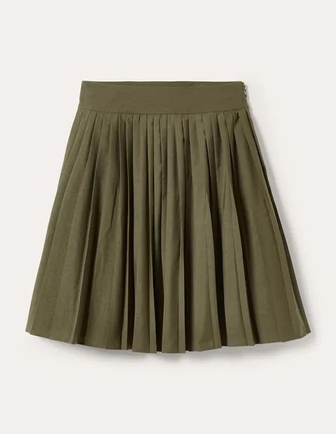 Pleated Cotton Mini Skirt | Boden (UK & IE)