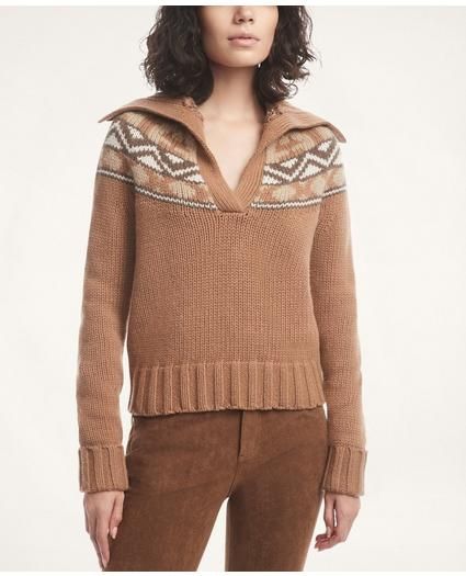 Alpaca-Wool Fair Isle Sweater | Brooks Brothers