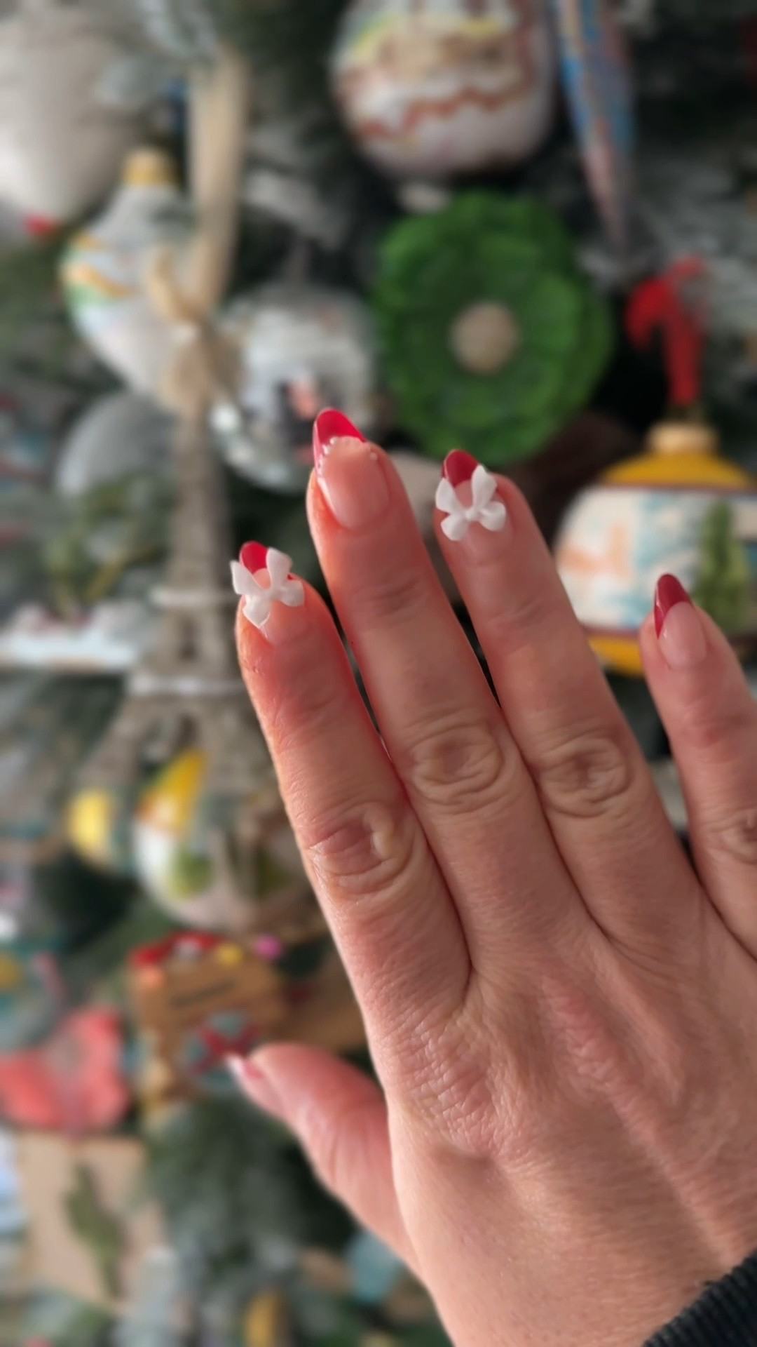 The cutest (and easiest) Christmas nails! 💅🏼 I have been using Glamnetic glue on nails for years and I absolutely love them! 

#LTKgrwm #LTKHoliday #LTKGiftGuide