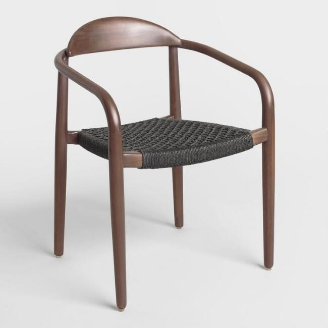 Charcoal Gray Woven Aimee Dining Chair Set of 2 | World Market