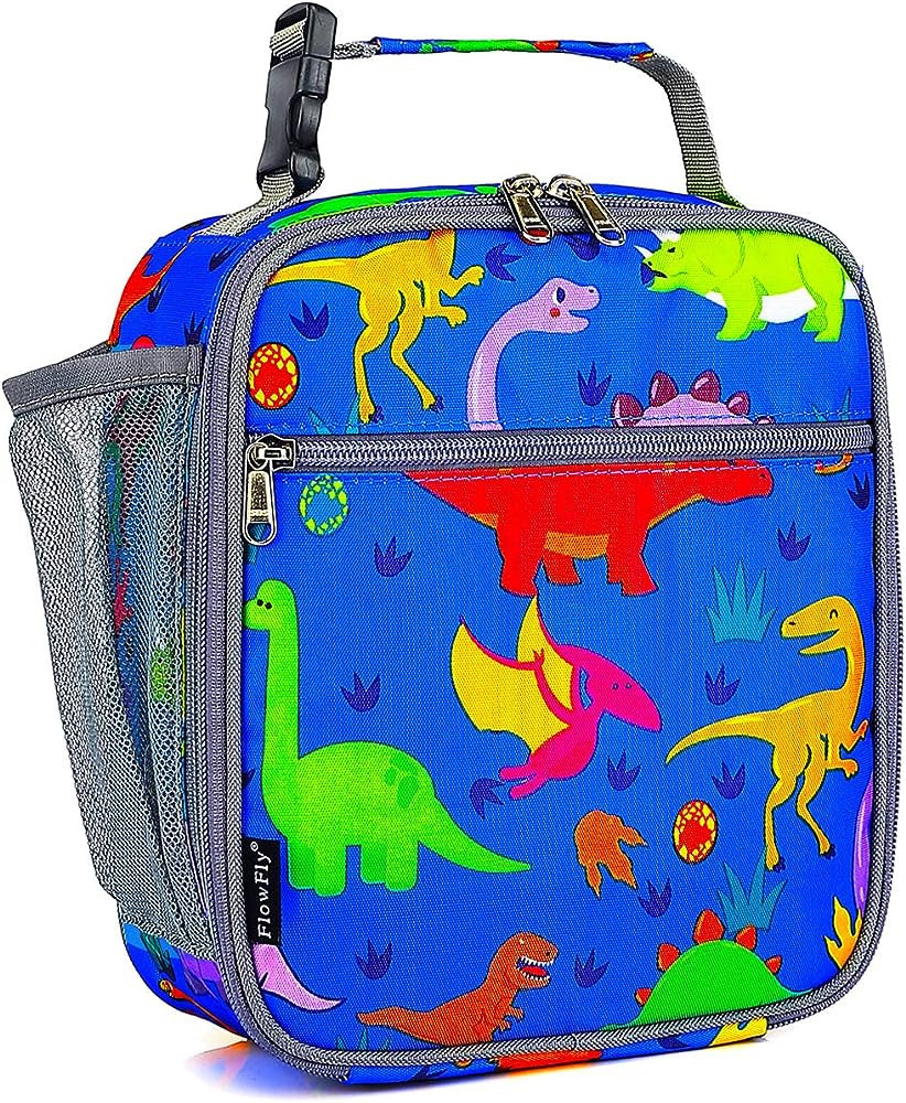 FlowFly Kids Lunch box Insulated Soft Bag Mini Cooler Back to School Thermal Meal Tote Kit for Gi... | Amazon (US)