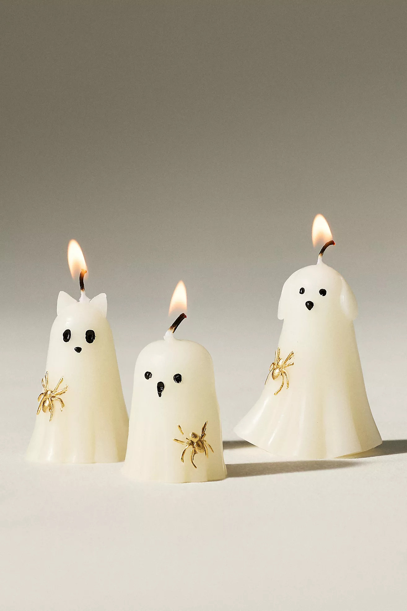 Animal Ghosts Shaped Candle Set | Anthropologie (US)