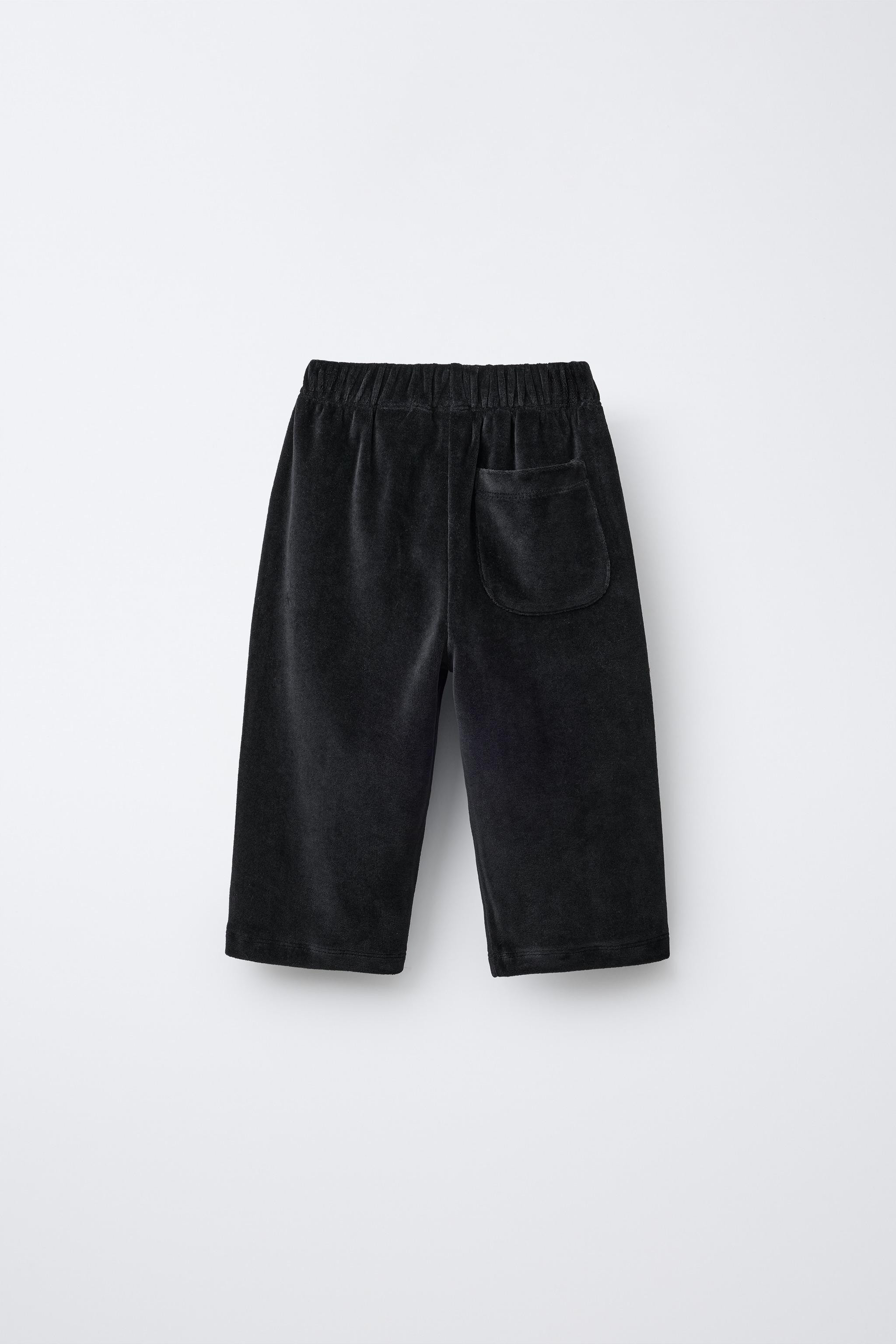 VELVET BAGGY TROUSERS | Zara US