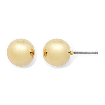 Monet® Gold-Tone Ball Stud Earrings | JCPenney