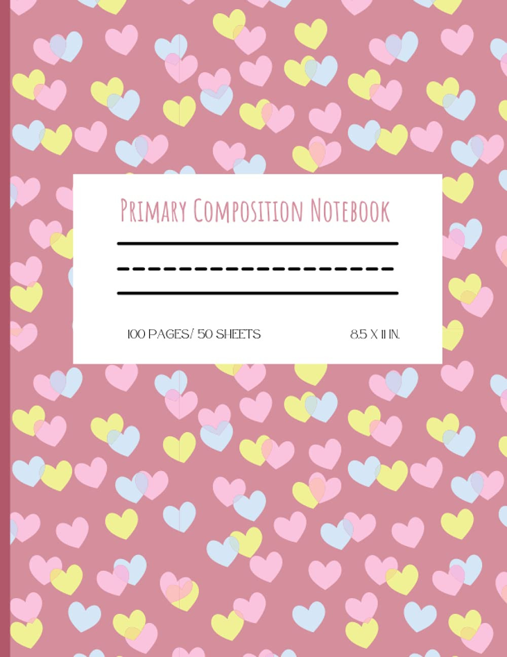 Primary Composition Notebook: Handwriting Practice Paper for Kids with Cute Heart Patterns | Blan... | Amazon (US)