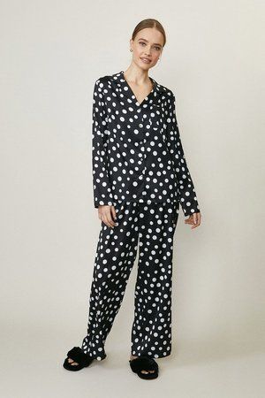 Printed Satin Trouser Pyjama Set | Coast (UK)