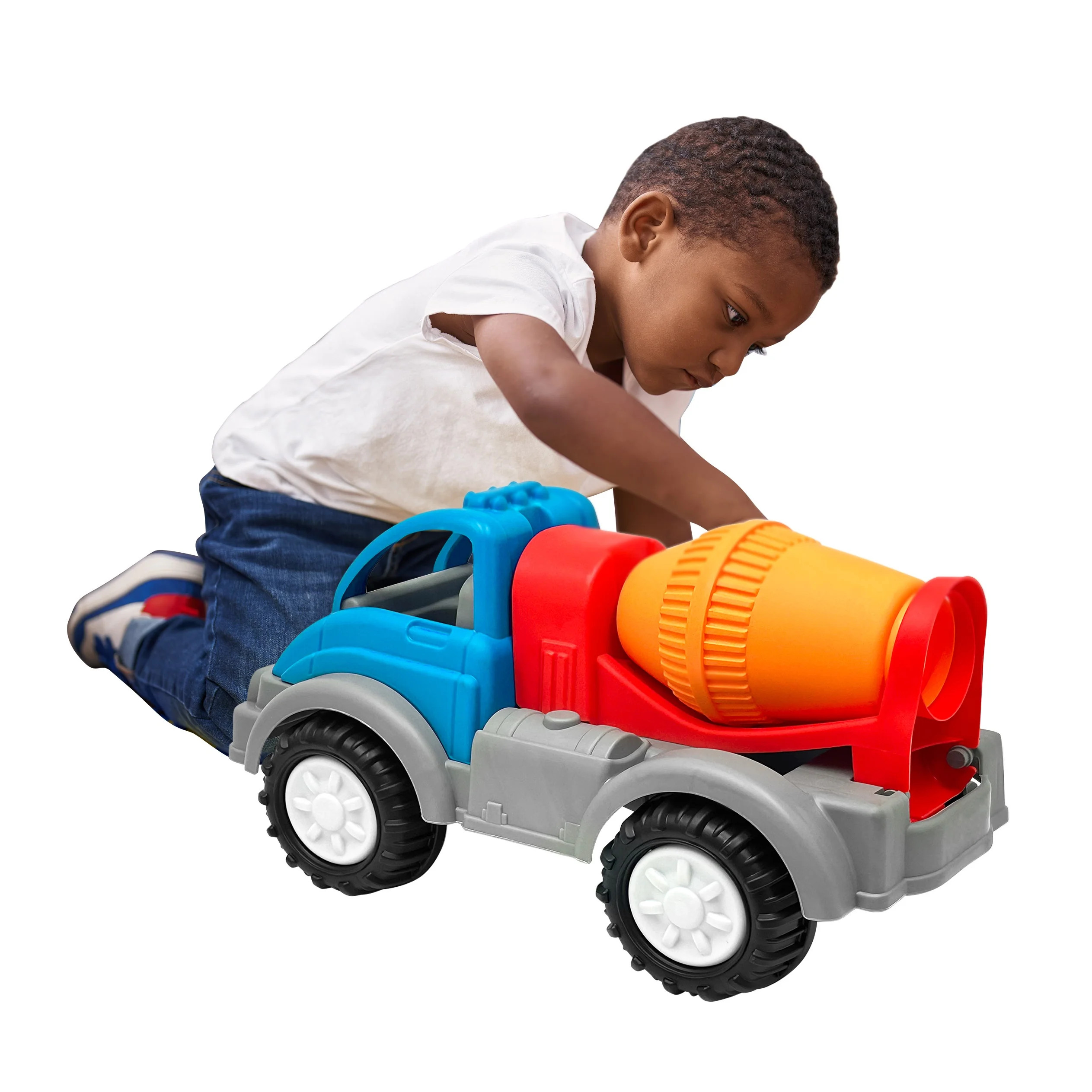 American Plastic Toys Gigantic Cement Mixer Truck, Construction Truck for Ages 2+ | Walmart (US)