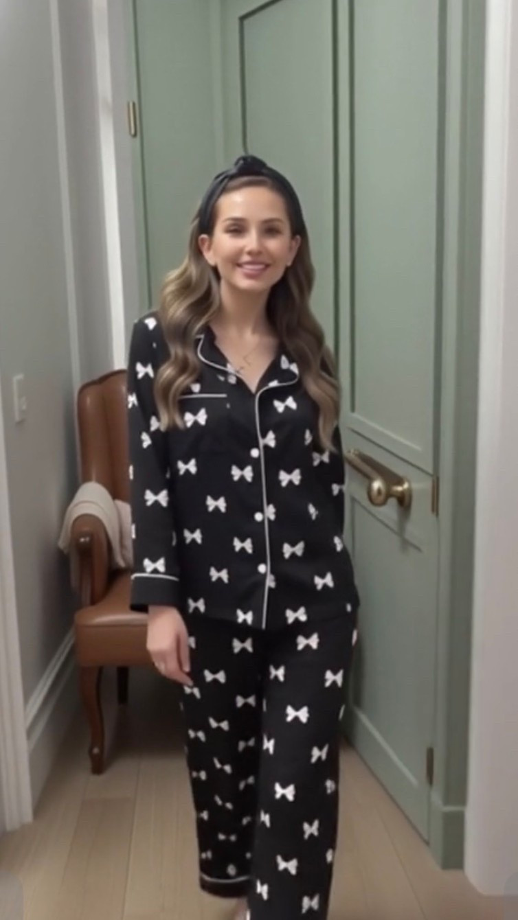 Kate spade ♠️ for the pj win! (tj find) But you can def find these for a even better price and way nicer quality although these are nice for year round wear I def linked ones that will hold up way better & are more inexpensive! #pajama #sale #holidayfinds #matchingpj 

#LTKHoliday #LTKSaleAlert #LTKGiftGuide