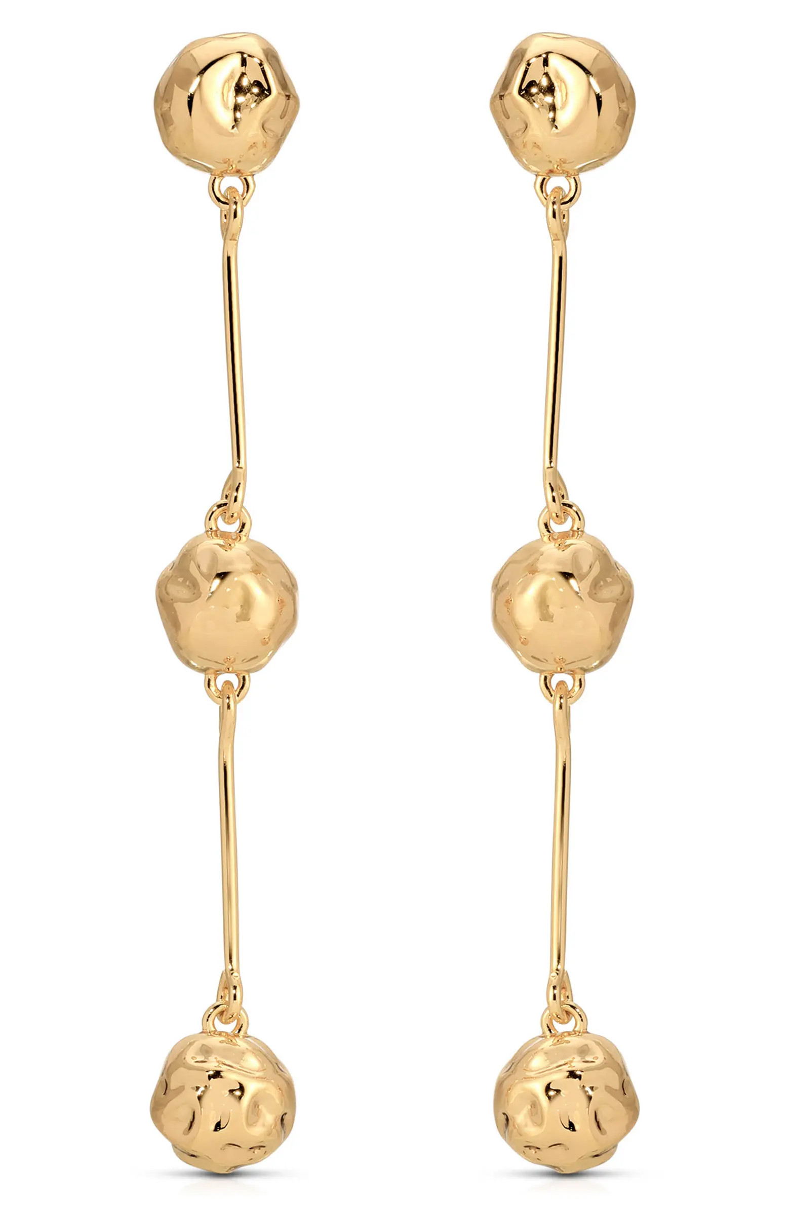 Molten Spheres Linear Drop Earrings | Nordstrom