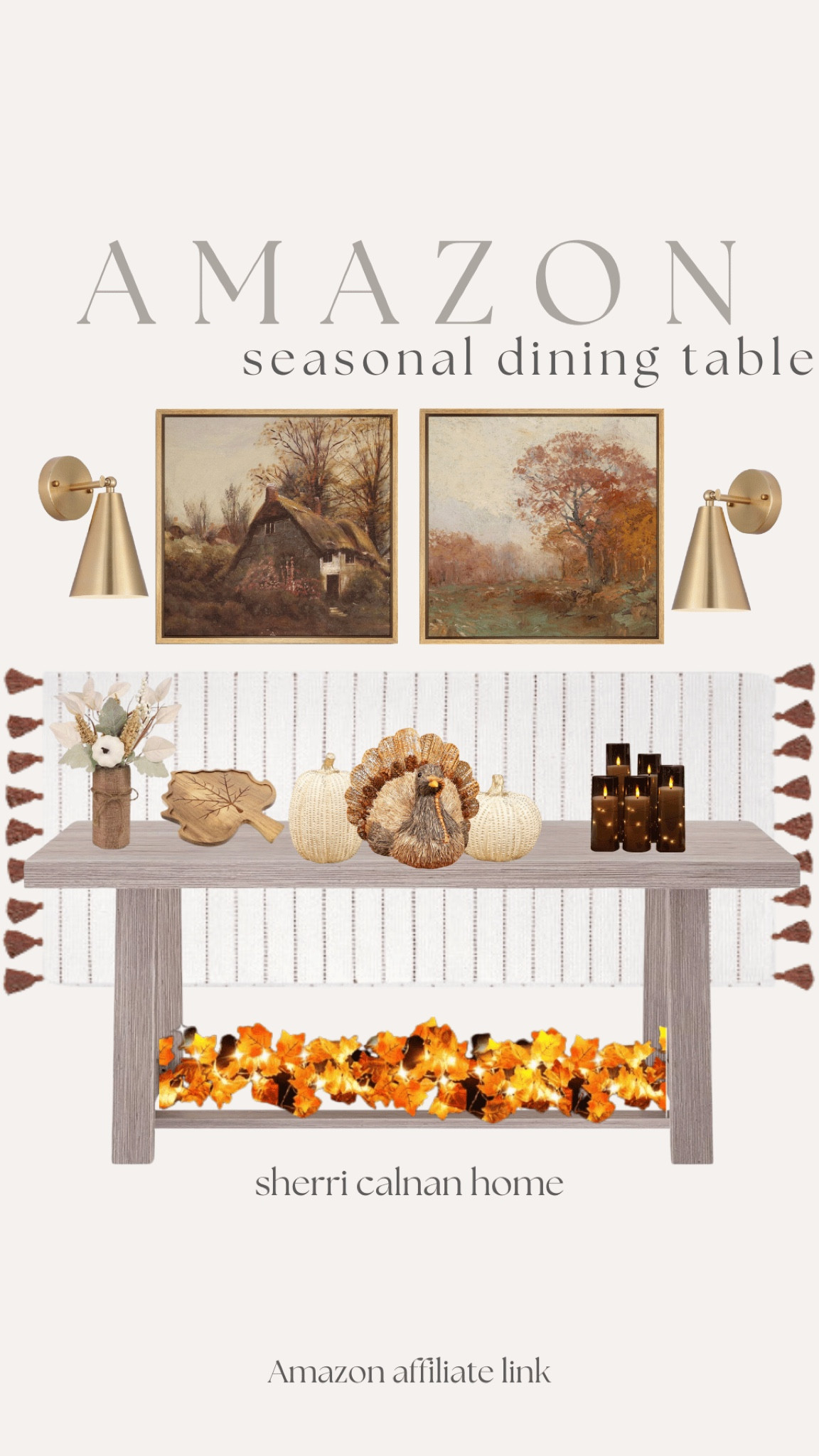 Seasonal Dining Table

Dining room styling  Home decor  Home styling  Coastal home  Holiday decor  Neutral home  Fall decor  Modern decor  Seasonal decor  fall tablescape  wall art  Thanksgiving  table runner  SherriCalnanHome

#LTKHoliday #LTKHome #LTKSeasonal