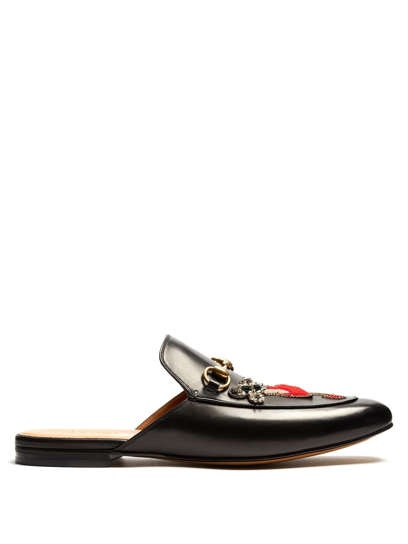 Sword and tiger-embellished backless loafers | Matches (US)