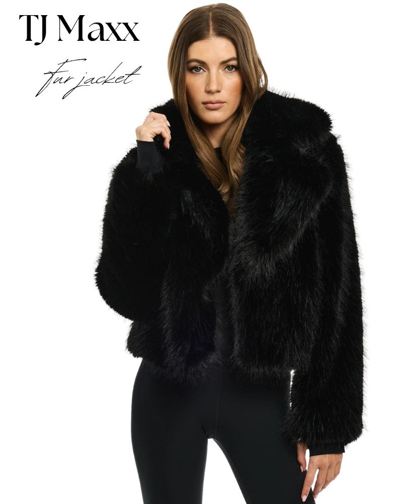 Designer faux fur black jacket on sale at TJ maxx, coat, winter, holiday.

#LTKHoliday #LTKStyleTip #LTKSaleAlert