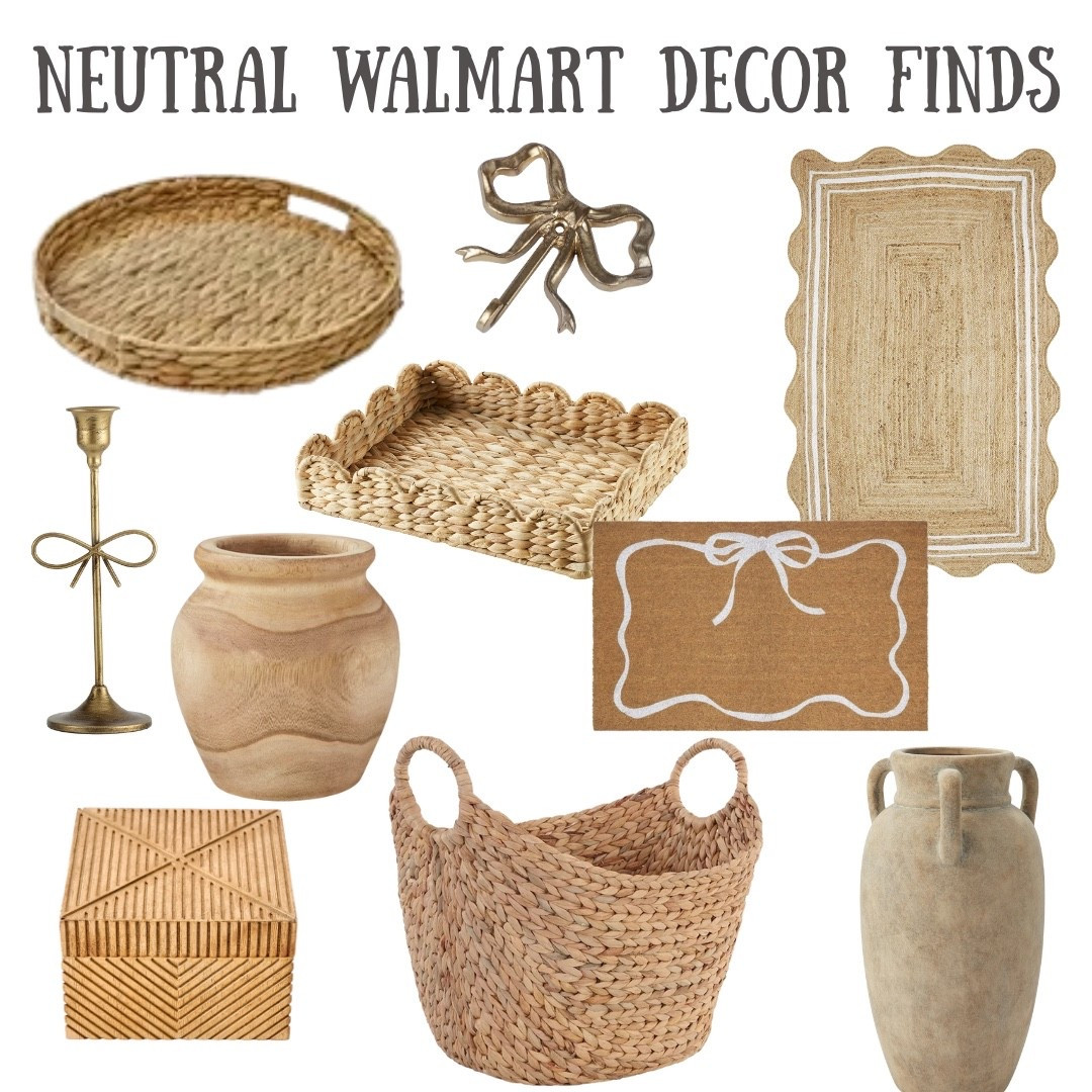 Cute Walmart neutral decor finds! So many adorable things that would work for any time of year! 

#LTKSeasonal #LTKHome