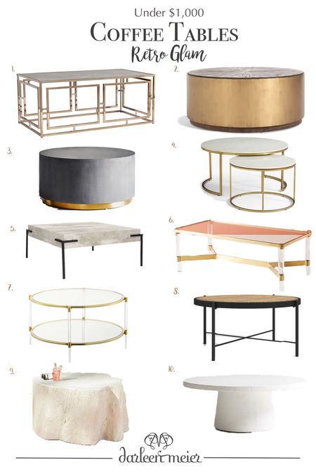 Glam Coffee tables under $1000 

#LTKhome