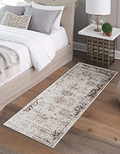 Unique Loom Sofia Collection Area Rug - Casino (2' x 6' 9" Runner, Beige/ Tan) | Amazon (US)