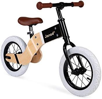 Janod Deluxe Balance Bike Classic Style Adjustable Wood and Metal Beginner Bike with Ergonomic Ha... | Amazon (US)