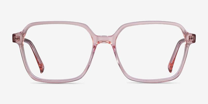 Bucolic Square Clear Pink Full Rim Eyeglasses | Eyebuydirect | EyeBuyDirect.com