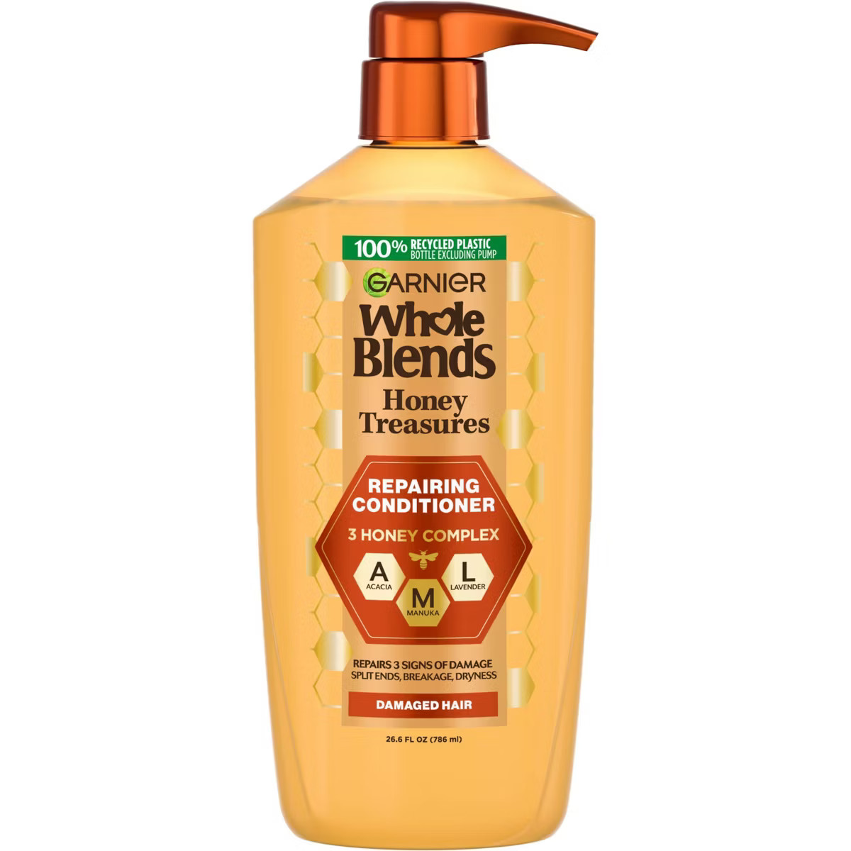 Garnier Whole Blends Repairing Conditioner Honey Treasures for Damaged Hair - 26.6 fl oz | Target