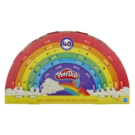 Play-Doh Ultimate Rainbow 40 Pack of Non-Toxic Colors | Walmart (US)