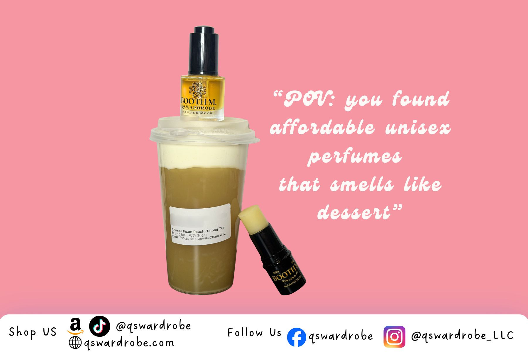 [AD] For the people who want to smell like dessert but still feel soft and wearable.
Peach tea, cream foam, and a skin melting finish.

#dessertperfume #GourmandScents #bobainspired #sweetfragrance #indieperfume #FragranceCommunity #PerfumeLoversUnite 

 

#LTKBeauty #LTKootd #LTKselfcare
