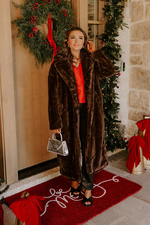 Uptown Allure Plush Faux Fur Coat | Impressions Online Boutique