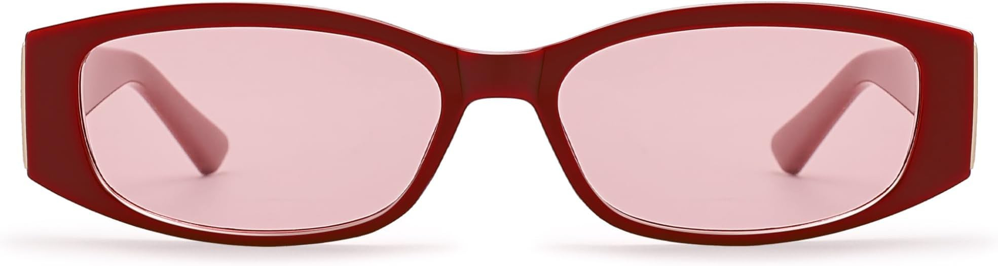 Retro Rectangle Sunglasses for Women Trendy Sun Glasses Vintage Shades UV400 AP3744 | Amazon (US)