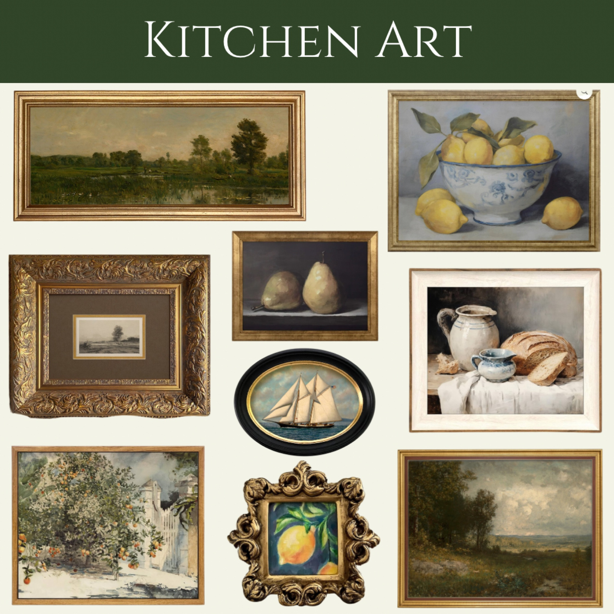 Kitchen art vintage art home decor wall art 

#LTKHome