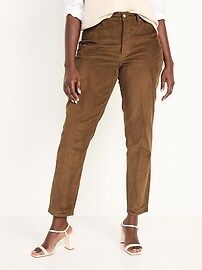 High-Waisted O.G. Straight Corduroy Ankle Pants for Women | Old Navy (US)
