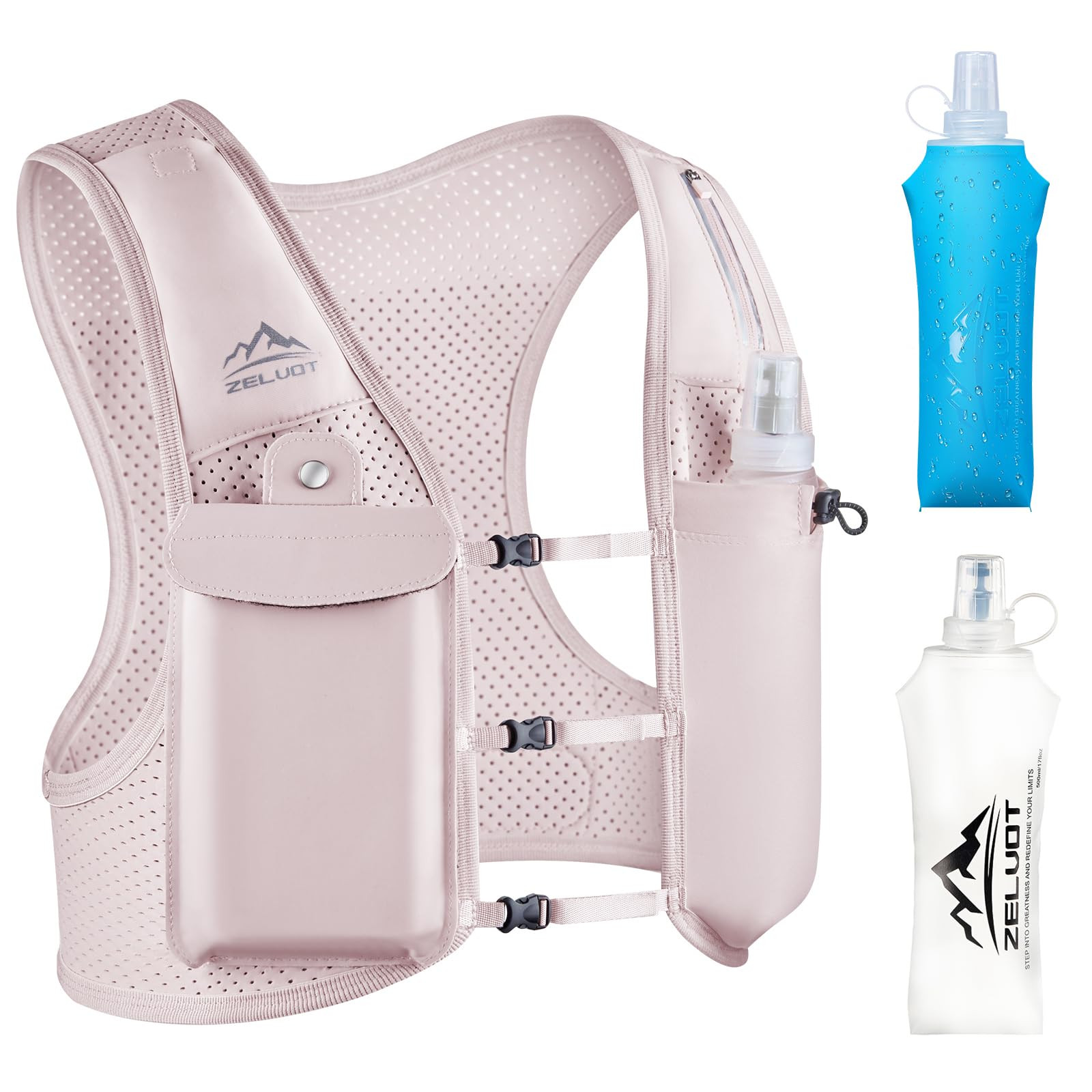 Running Vest for Women Men, USA Original Patent, Adjustable Chest Straps Running Hydration Vest w... | Amazon (US)