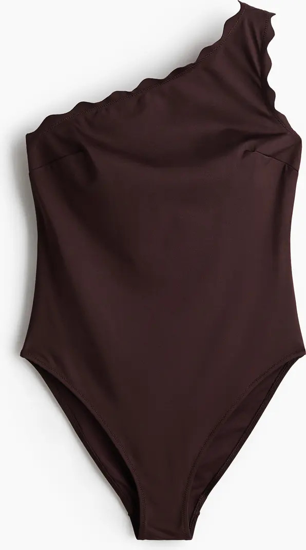 H&M One-shoulder Padded-cup Swimsuit | Nordstrom | Nordstrom