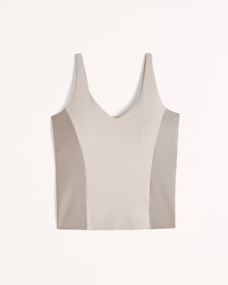 YPB studioSOFT Waist-Length V-Neck Slim Tank | Abercrombie & Fitch (US)
