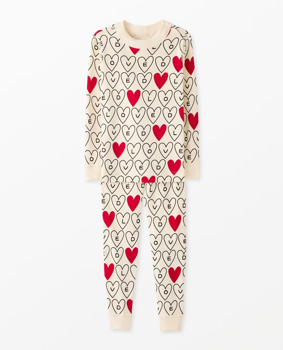 Kids Valentine's Long John Pajama Set | Hanna Andersson