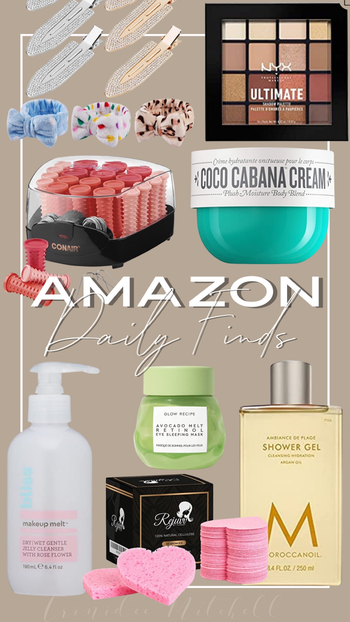 Amazon beauty finds

NYX PROFESSIONAL MAKEUP Ultimate Shadow Palette, Eyeshadow Palette - Warm Neutrals

Sol de Janeiro Brazilian Bum Bum Body Cream

Glow Recipe Avocado Melt Retinol Eye Sleeping Mask - Overnight De-Puff Eye Cream with Antioxidants Niacinamide + Coffeeberry - Creamy, Hydrating Anti-Aging Under Eye Mask (15ml / 0.5 oz)

Bliss Makeup Melt Jelly Cleanser | Suitable on Dry/Wet Skin | Super-Gentle with Soothing Rose Flower | Paraben Free, Cruelty Free | 6.4 fl oz

PAGOW 6Pcs Rhinestone No Bend Hair Clips, bangs hair clip with Metal Shiny Styling Diamond ,No Dent No Crease Makeup Hair Clips for Women and Girls (3 Silvery & 3 Gold)

Conair Compact Multi-Size Hot Rollers , Coral, 20 Piece Assortment

Moroccanoil Shower Gel Body Wash

9 Pcs Headbands Bow Shower Elastic Hair Band Coral Fleece Headbands for Washing Face Headwraps for Makeup Cosmetic Sweet Headbands

Facial Sponges Compressed Natural Cellulose Sponge for Face Cleansing Exfoliating and makeup removal, Professional use Deep clean - Rejuvv by Fushay (50 Count (Pack of 1))


#LTKbeauty #LTKstyletip #LTKSeasonal