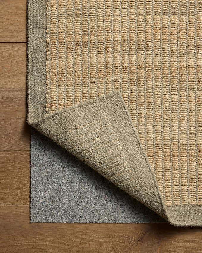 Loloi Amber Lewis Lilah Collection LIH-01 Natural/Grey 5'-0" x 7'-6" Area Rug Jute, Wool, Cotton,... | Amazon (US)