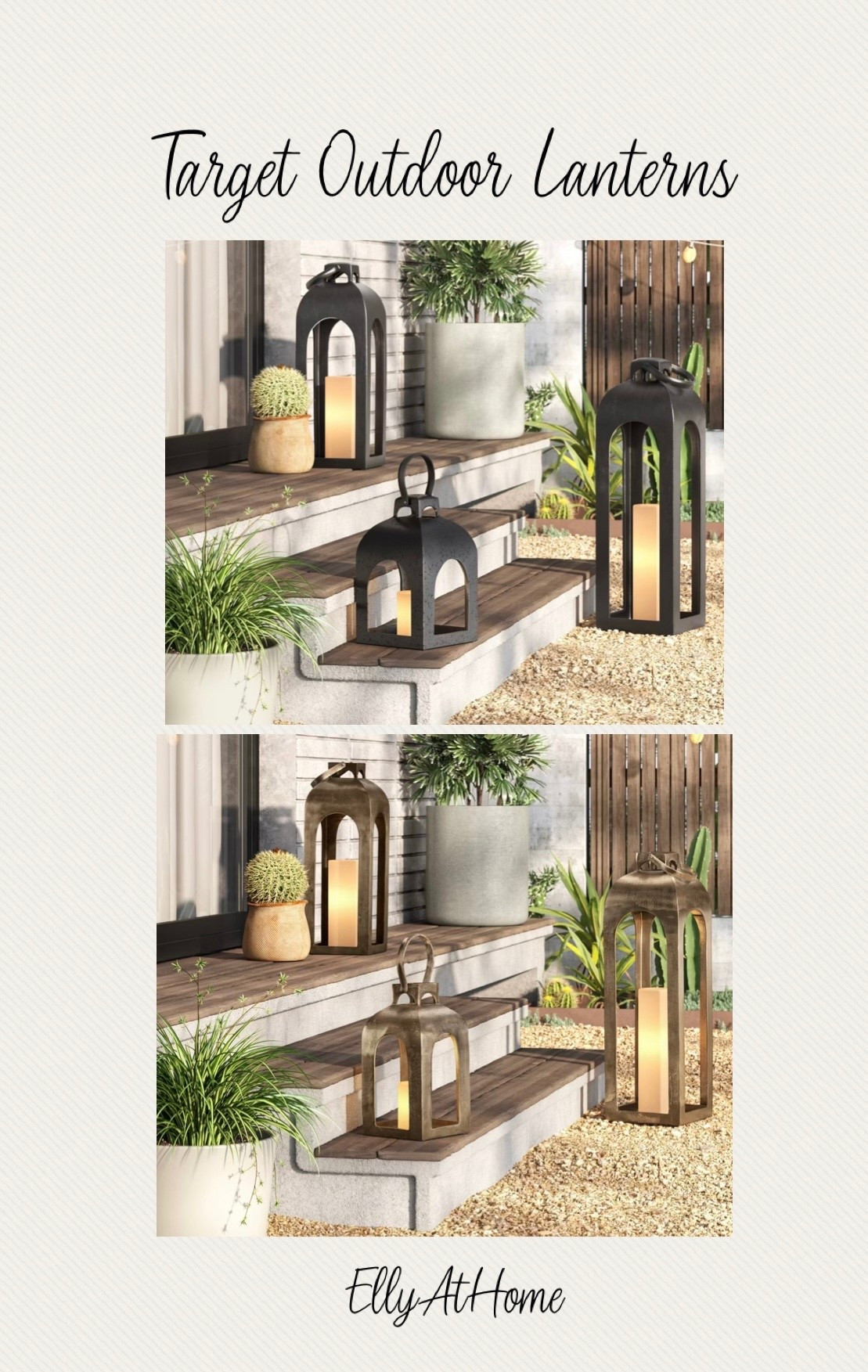 Back this season in all sizes! Target indoor/outdoor lanterns in black and brass in a variety of sizes! Porch, patio, outdoor living. 

#LTKdayinmylife #LTKSeasonal #LTKHome