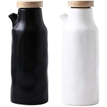 Ceramics Dispenser Bottle,Olive Oil/Soy Sauce/Vinegar Cruet, Liquid Condiment Dispenser for Kitchen  | Amazon (US)