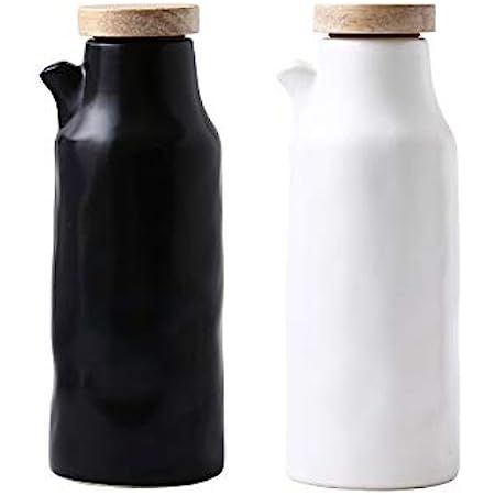 Ceramics Dispenser Bottle,Olive Oil/Soy Sauce/Vinegar Cruet, Liquid Condiment Dispenser for Kitchen  | Amazon (US)