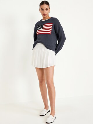 Crew-Neck Flag Sweater | Old Navy (US)