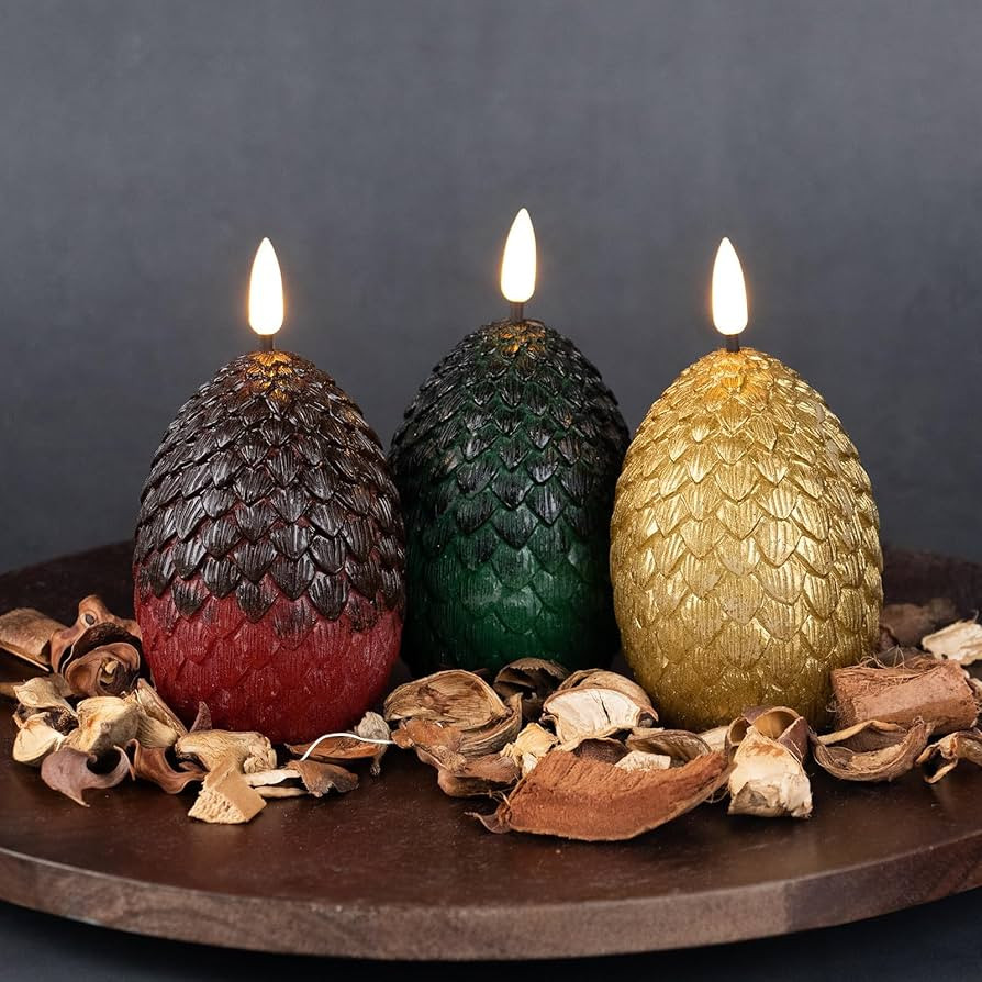 Fanna Battery Operated Dragon Egg Votive Candles | Amazon (US)