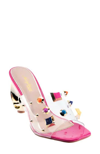 NINETY UNION Vegas Studded Slide Sandal in Berry at Nordstrom Rack, Size 10 | Nordstrom Rack