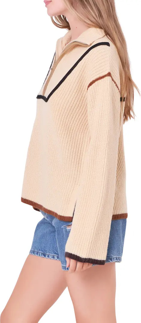 Color Accent Half-Zip Pullover | Nordstrom