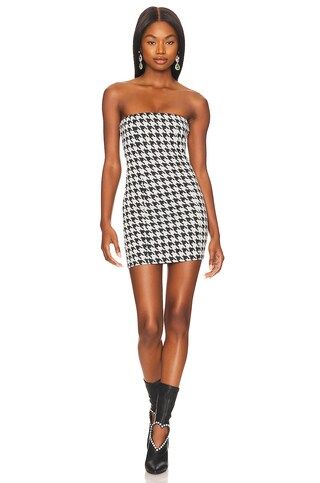 Lovers and Friends Griffith Mini Dress in Black & White from Revolve.com | Revolve Clothing (Global)