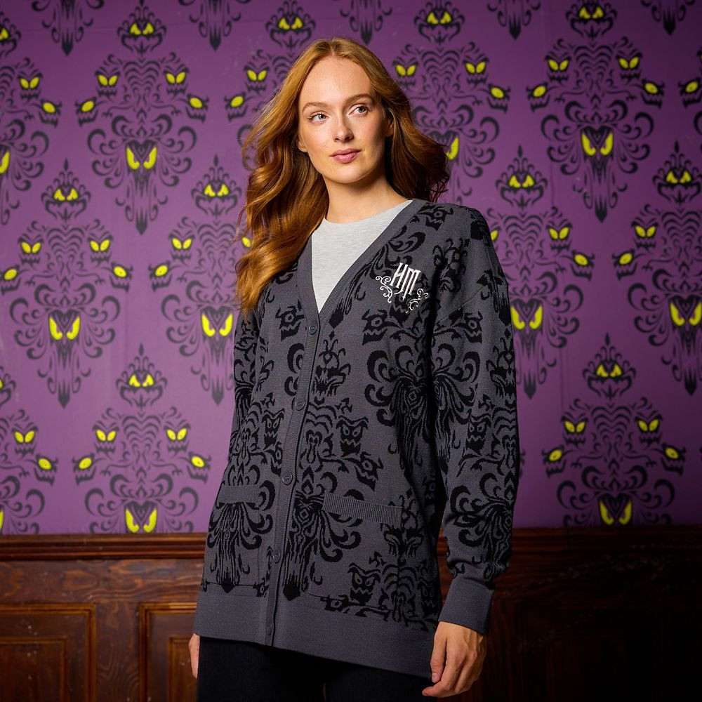 The Haunted Mansion Wallpaper Cardigan Sweater for Women by Her Universe – Exclusive | Disney Store