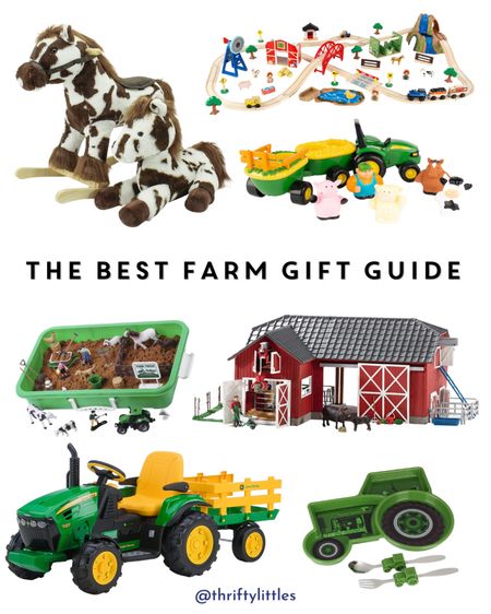 If you have a kid who loves farms and feels right at home on the range, this gift guide of the best farm toys for kids of all ages is calling your name! 🐄 🚜 🐖 

#LTKGiftGuide #LTKbaby #LTKkids